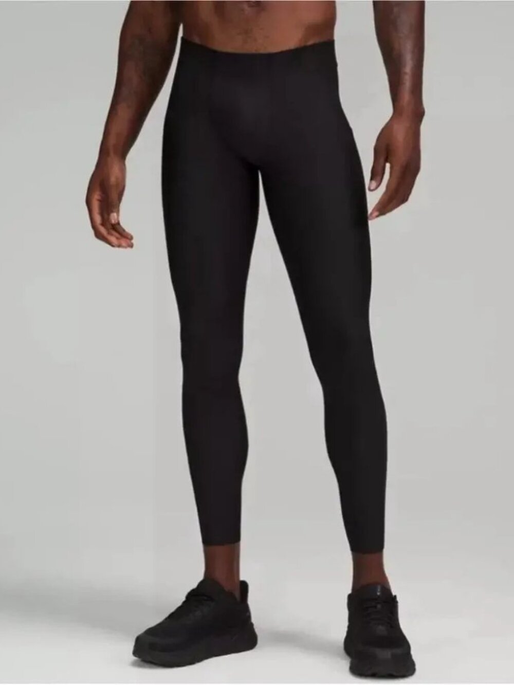 Lululemon SenseKnit Running Tights M Black Reflective Compression Athletic Pants